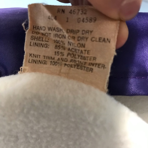 Vintage Arizona Chalk Line Purple Satin Jacket 💜🔥 - Picture 8 of 8